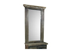 Entrance with brown wooden mirror 45x20x184h