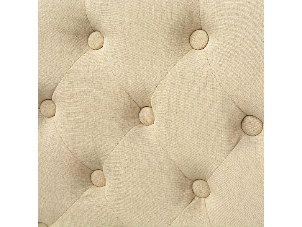 Dining Chairs 4 pcs Cream Fabric 11