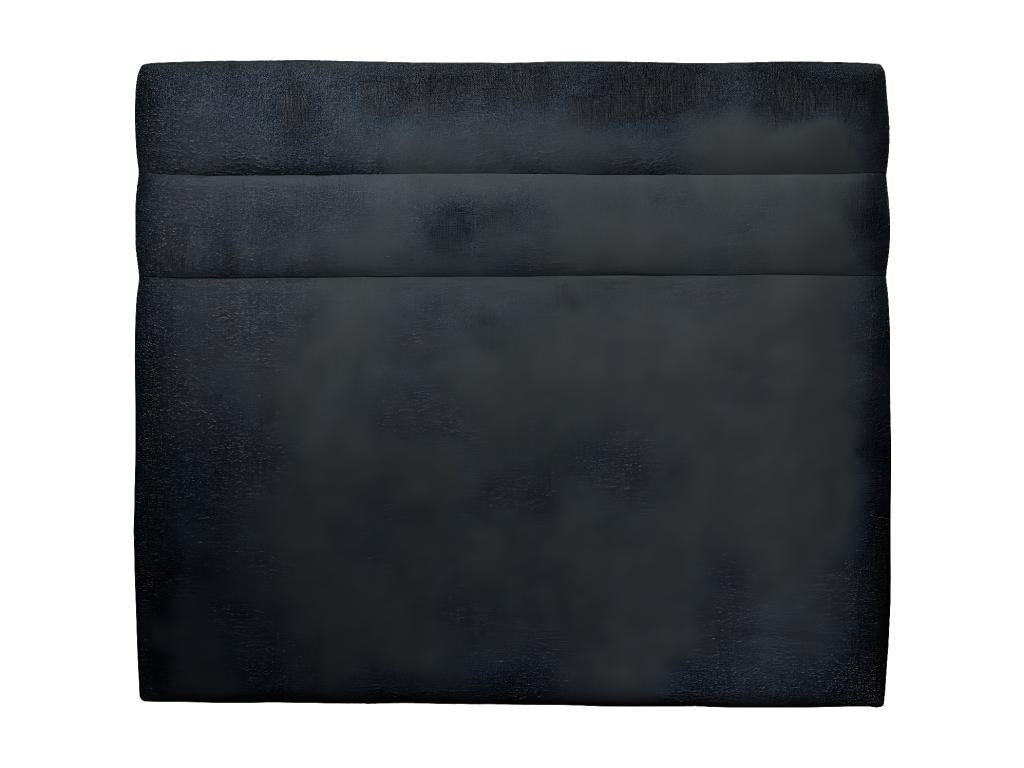 Black Bouclette Lines Headboard, 160 cm wide - 10 cm thick, padded