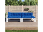 Meubiana 5-piece blue fabric pallet cushions