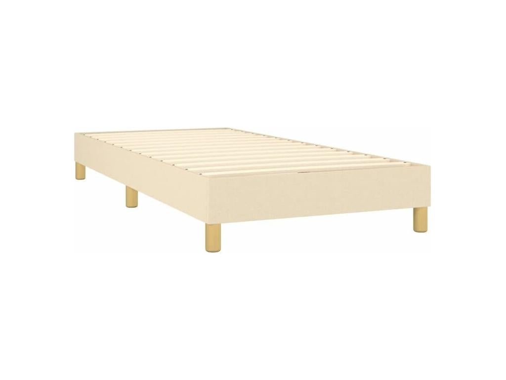 Meubiana bed base with 80x200 Cream fabric mattress
