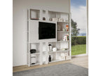 Doucezen N white ash bookcase with TV stand