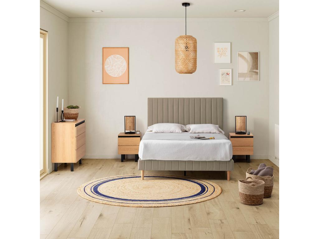 Meubiana padded base 160x200 cm Beige