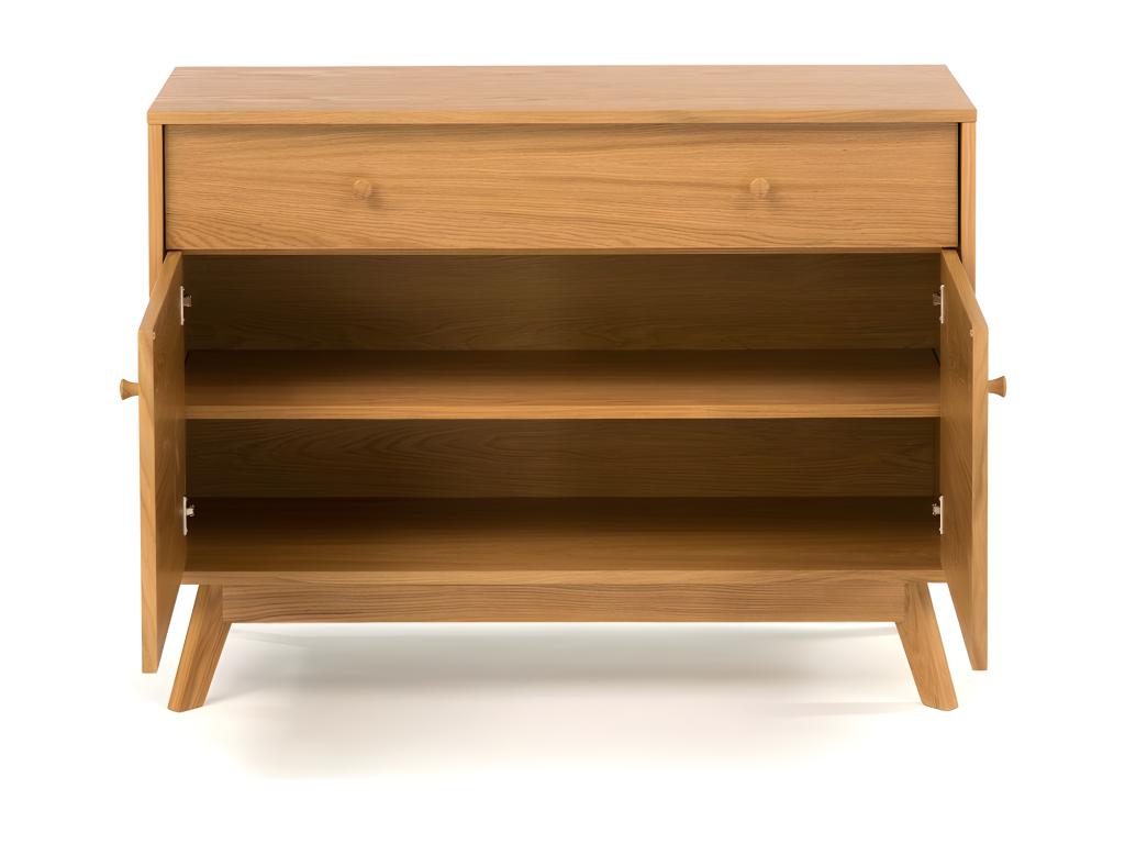 Meubiana 2-Door/1-Drawer Buffet, 100cm, Oak