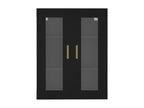 Black wall-mounted cabinet, 69.5x34x90 cm