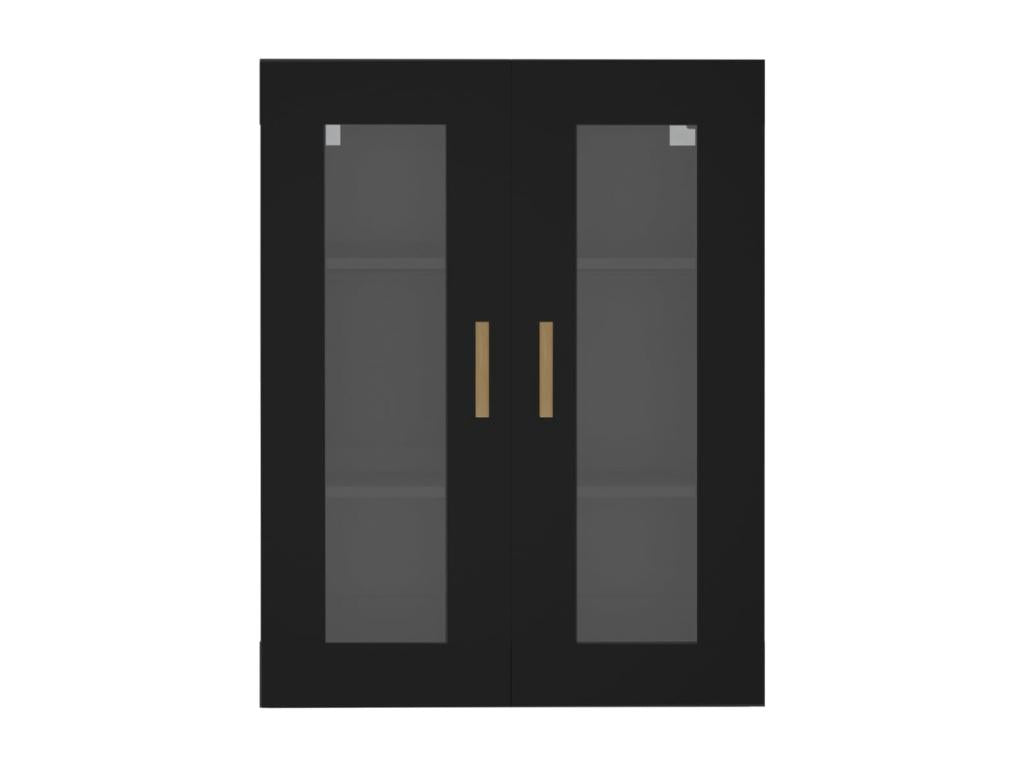 Black wall-mounted cabinet, 69.5x34x90 cm