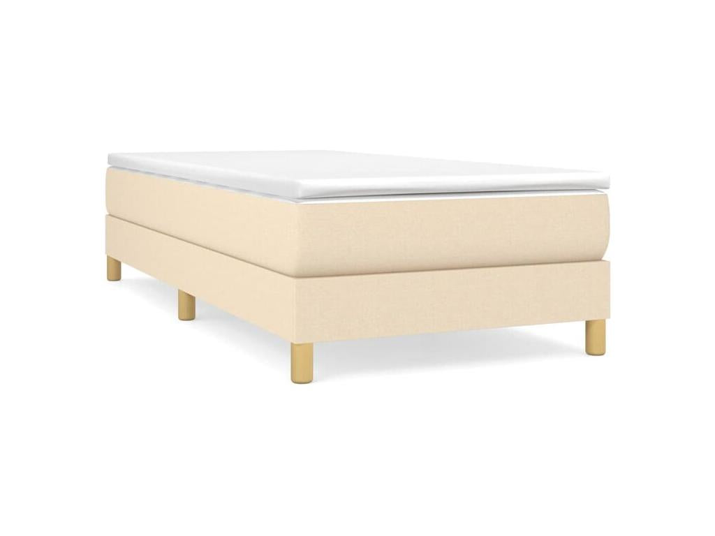 Meubiana bed base with 80x200 Cream fabric mattress