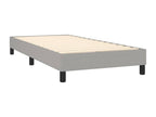 Meubiana bed base with mattress and LED, light grey, 90x190