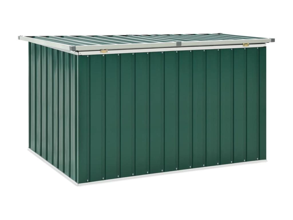 Green garden storage box, 149x99x93 cm