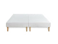 Ready-to-sleep pack: LE DÉLICAT mattress 180x200, pocket springs and memory foam, double bed base, white