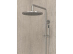 Thermostatic shower and bath column, brushed nickel - Meubiana
