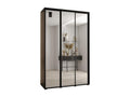 Meubiana 2 Sliding Door Wardrobe 235.2/150/60 3 Doors Black/Black/Black
