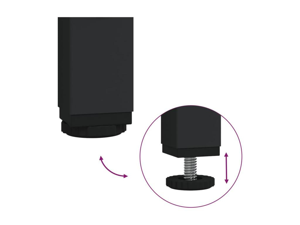 3-tier smoked oak bookcase 100x33x108.5