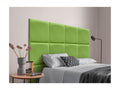 Meubiana Upholstered Headboard in High-Quality Faux Leather, Meubiana Interior Composed of Interchangeable Self-Adhesive Panels, Green, 145 cm