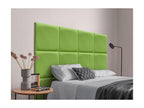 Meubiana Upholstered Headboard in High-Quality Faux Leather, Meubiana Interior Composed of Interchangeable Self-Adhesive Panels, Green, 145 cm