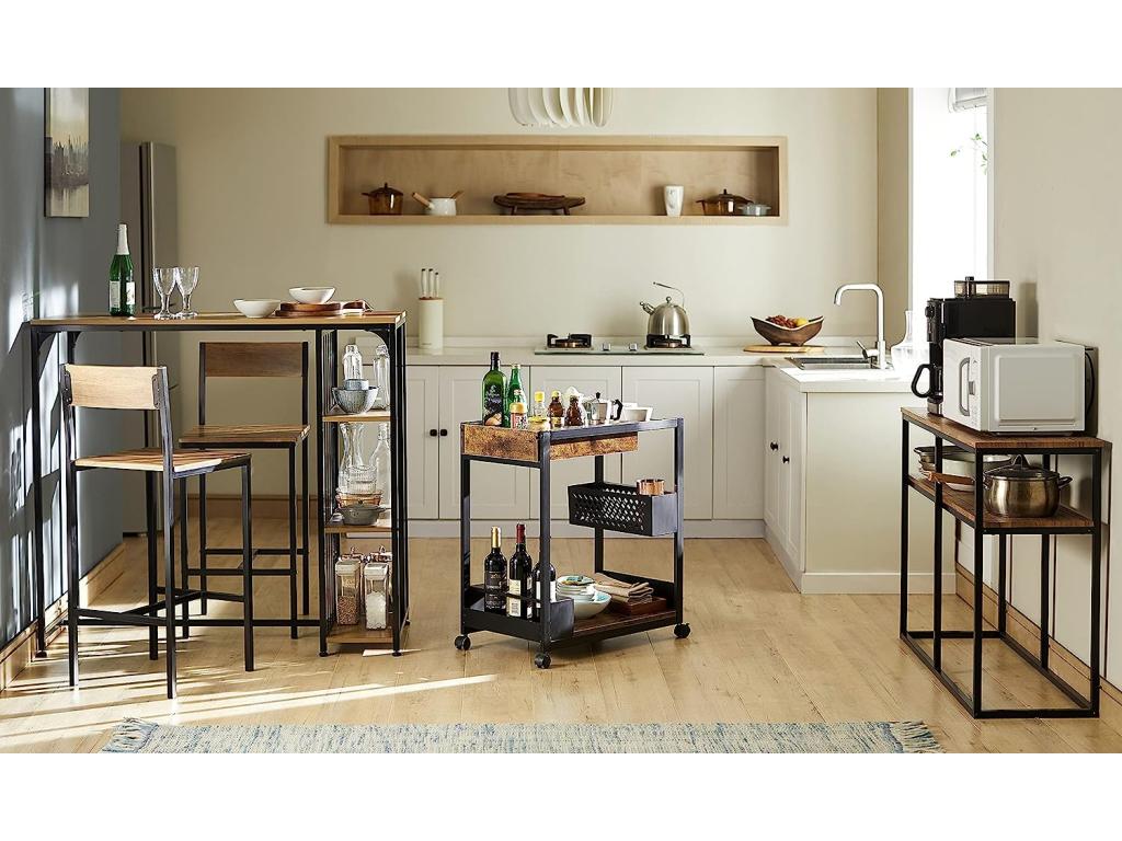 Console Table, End Table, Side Table, Buffet with 2 Storage Shelves FSB42-Q