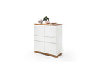 Chest of drawers with 4 doors and 2 drawers in white lacquered wood - CO16013