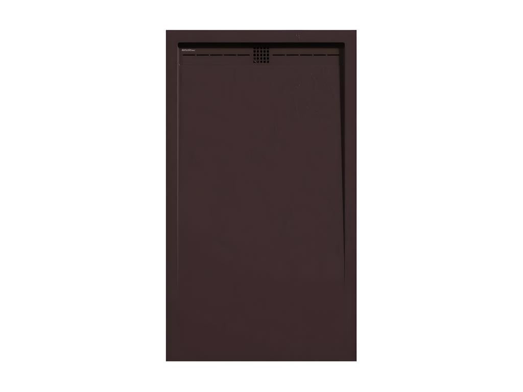 Chocolate shower tray with slate finish, Meubiana CACH color grid - 120x70 cm