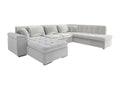 Meubiana 180 Corner Sofa Grey with Sleeping Function 348x205x76cm