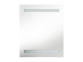 Bathroom cabinet with glossy white LED mirror, 50x14x60cm