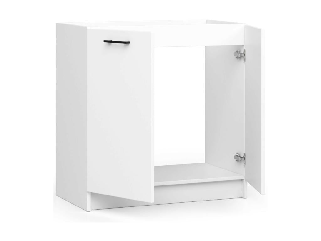 Meubiana S80 base kitchen cabinet for Meubiana modular sink, white, 80 cm, 2 doors, 1 shelf, 80x46x82 cm