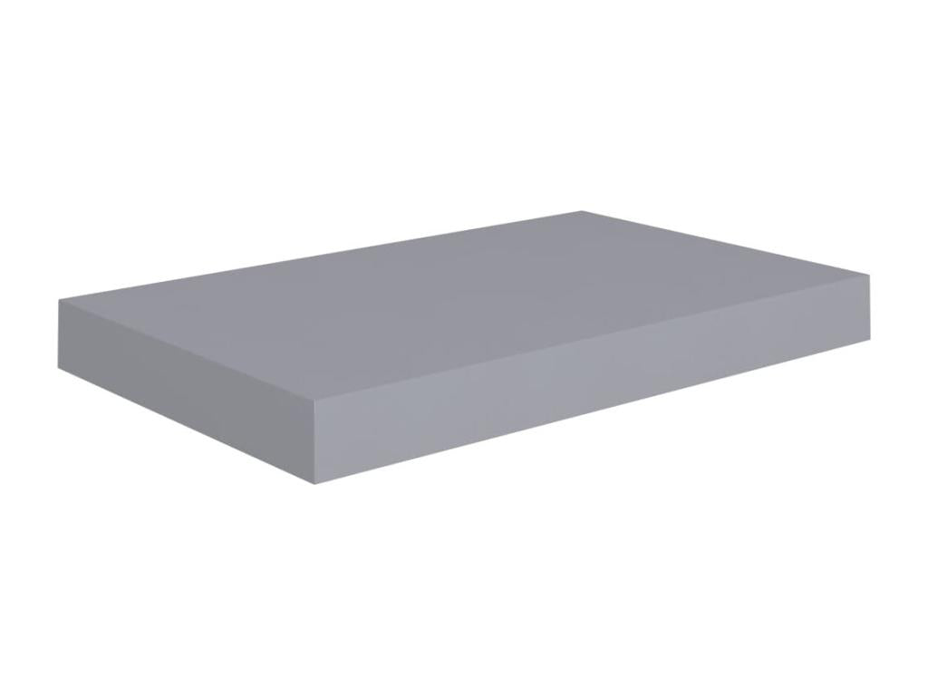 Floating wall shelf, grey, 40x23x3.8 cm, MDF