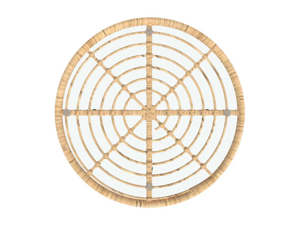 5-piece garden dining set, woven resin