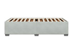 Light Grey Bed Frame 90x200 cm Velvet