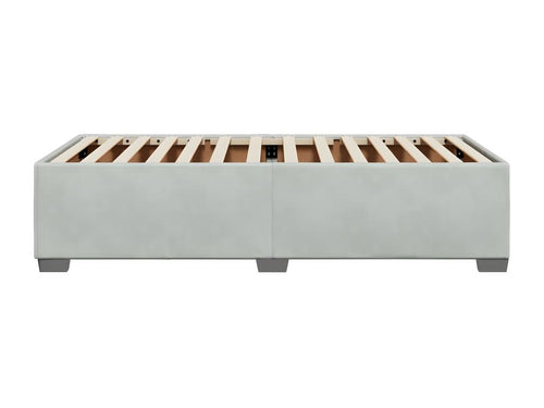 Light Grey Bed Frame 90x200 cm Velvet
