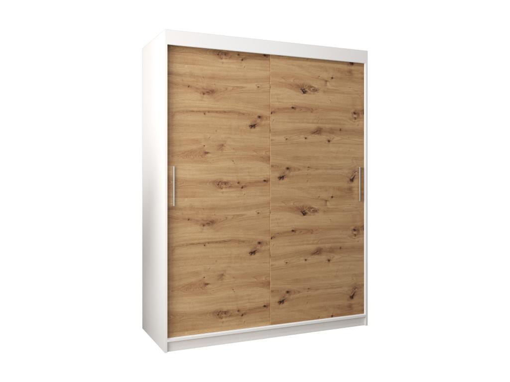 Meubiana Sliding Door Wardrobe 200/150/62 2 Doors White/Meubiana