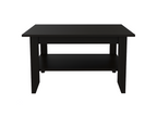 Essential central table with shelf, 80 cm wide x 70 cm deep x 45 cm high, and Wenge