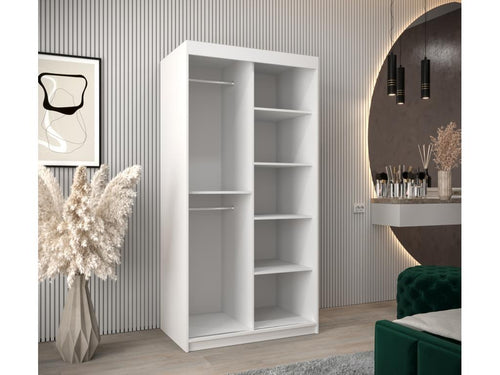 Meubiana 4 Sliding Door Wardrobe 200/100/62 2 Doors White/Meubiana