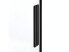 150x80cm sliding shower enclosure CANARIES BLACK, front access