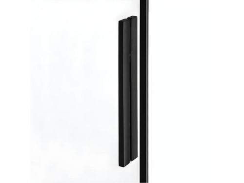 150x80cm sliding shower enclosure CANARIES BLACK, front access