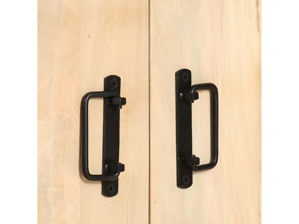 4-tier bookcase 80x30x180 cm Solid mango wood