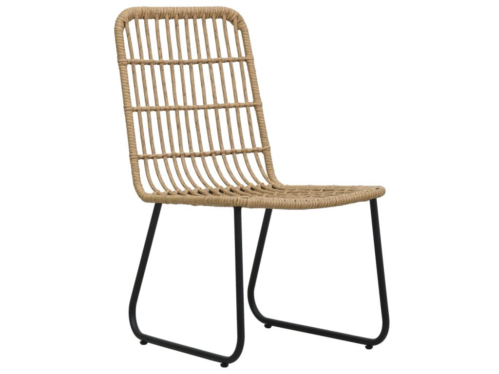 3-piece outdoor dining set, woven resin and glass 4