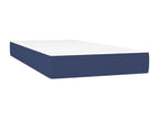 Meubiana bed base with blue mattress 120x190 cm fabric