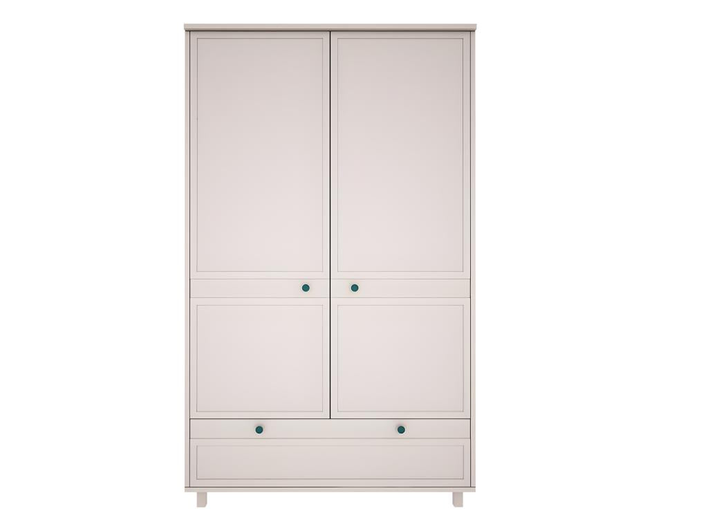 Meubiana 2-Door 1-Drawer Wardrobe - Beige
