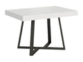 Zeplir extendable table 90x120/224 cm, white ash wood, anthracite legs