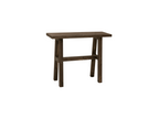 Brown fir wood console table 100x80cm - Meubiana
