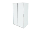 Meubiana shower enclosure: The ingenious sliding door for corner installation 140x70