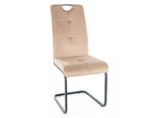 Meubiana chair - Velvet - Beige - l 43 x H 101 cm