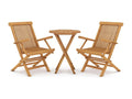 3-piece garden dining set Solid teak wood