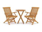 3-piece garden dining set Solid teak wood