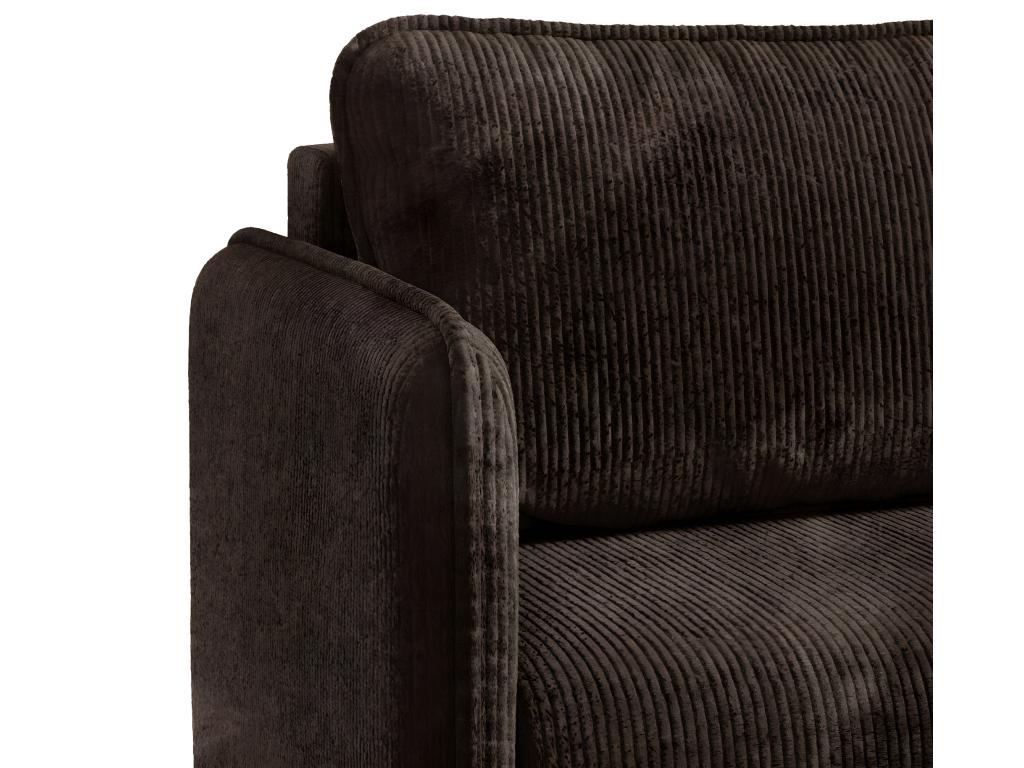 Meubiana 3-seater convertible sofa with storage, corduroy brown