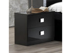 Complete bedroom set 160x200 Black/Silver - Meubiana - Bed L 165 x W 206 x H 106 cm