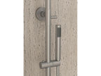 Thermostatic shower and bath column, brushed nickel - Meubiana