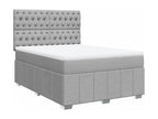 Meubiana bed base with light grey mattress 160x200cm Fabric