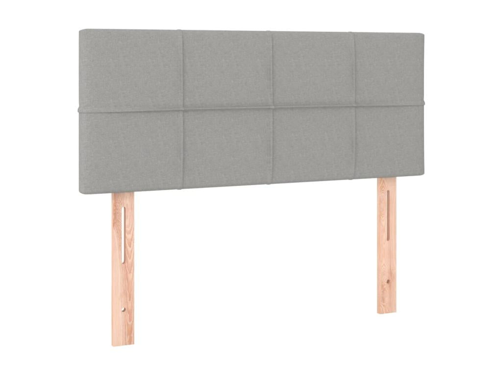 Light Grey LED Headboard 100x5x78/88 cm Fabric