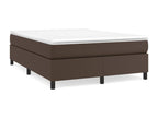 Brown bed frame 140x200 Faux leather